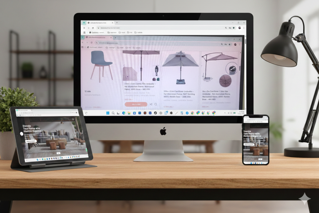 dubai cusion cover website design