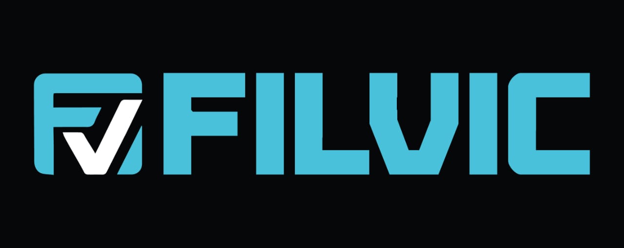 Filvic wordmark logo on black